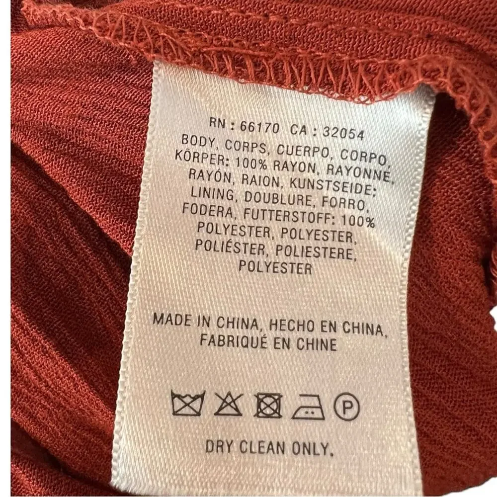 Anthropology Elevenses Burnt Orange North Beach Jumpsuit NWT - Picture 12 of 16